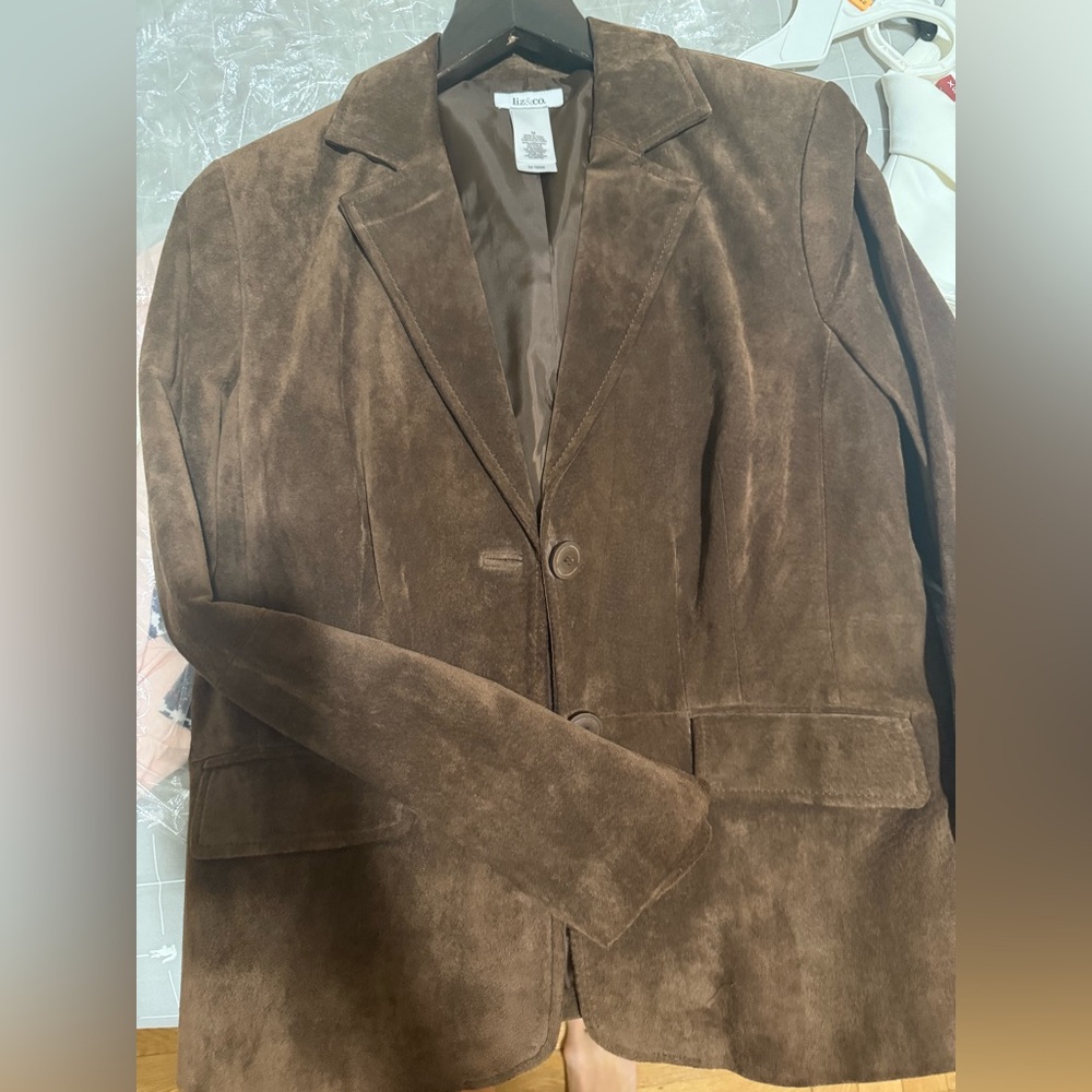 Liz & Co. Chocolate Brown Blazer